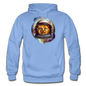 Cosmic Kitty - Gildan Heavy Blend Adult Hoodie - carolina blue