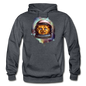 Cosmic Kitty - Gildan Heavy Blend Adult Hoodie - charcoal gray