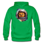 Cosmic Kitty - Gildan Heavy Blend Adult Hoodie - kelly green