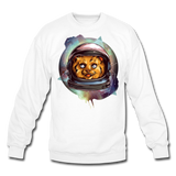 Cosmic Kitty - Crewneck Sweatshirt - white