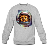 Cosmic Kitty - Crewneck Sweatshirt - heather gray