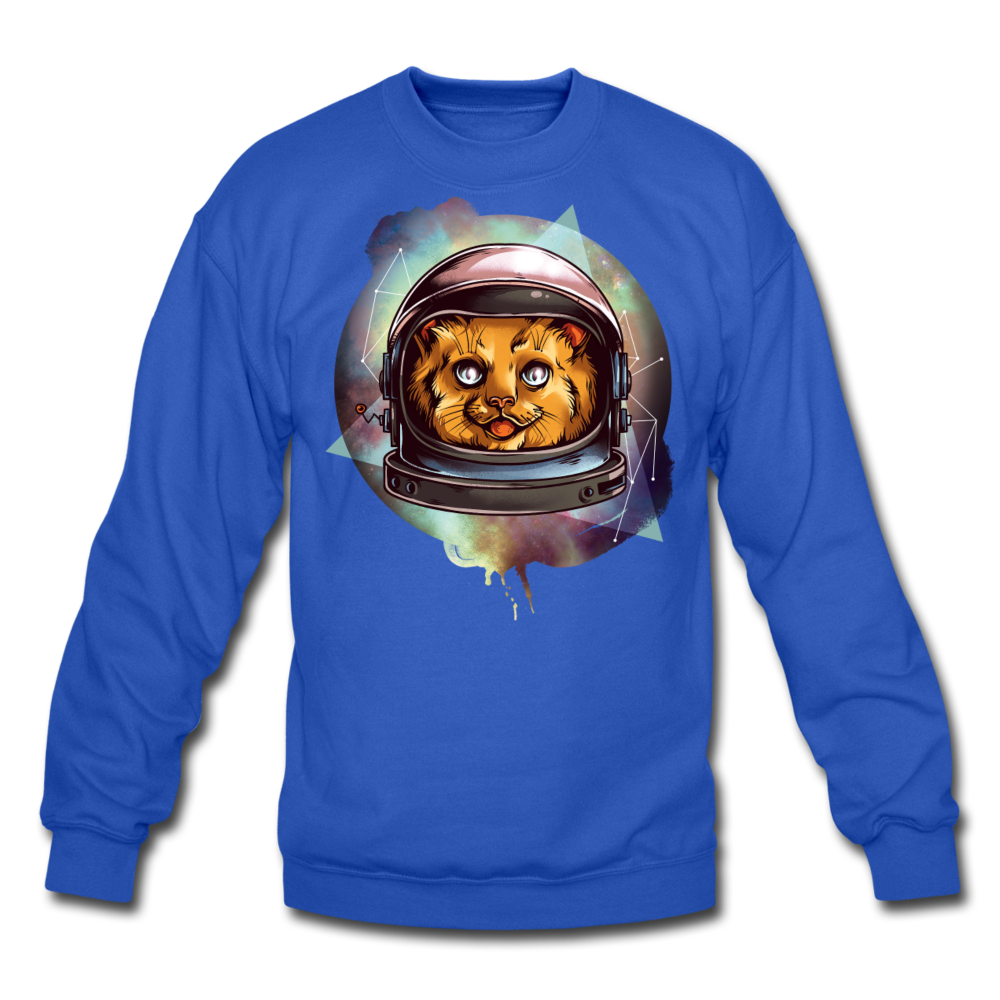 Cosmic Kitty - Crewneck Sweatshirt - royal blue