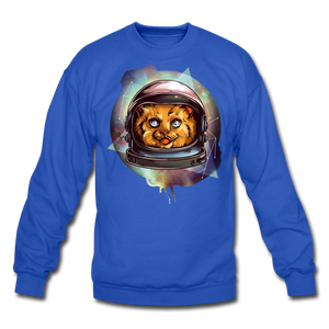 Cosmic Kitty - Crewneck Sweatshirt - royal blue