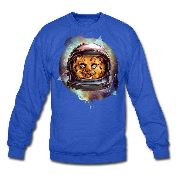 Cosmic Kitty - Crewneck Sweatshirt - royal blue