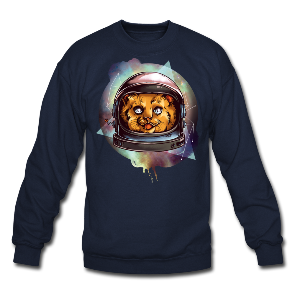 Cosmic Kitty - Crewneck Sweatshirt - navy