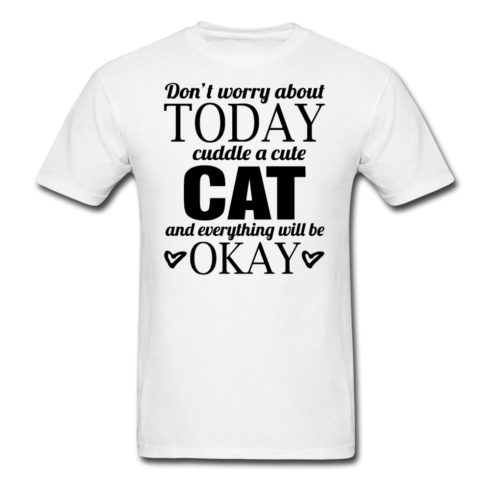 Cuddle A Cat - Unisex Classic T-Shirt - white