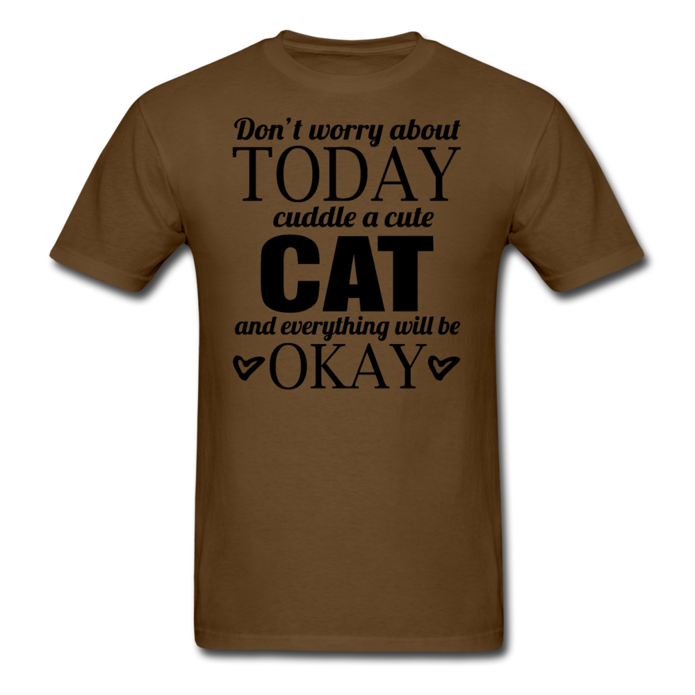 Cuddle A Cat - Unisex Classic T-Shirt - brown