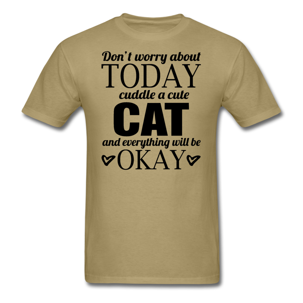 Cuddle A Cat - Unisex Classic T-Shirt - khaki