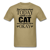 Cuddle A Cat - Unisex Classic T-Shirt - khaki
