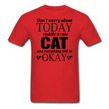 Cuddle A Cat - Unisex Classic T-Shirt - red
