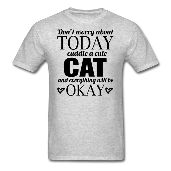 Cuddle A Cat - Unisex Classic T-Shirt - heather gray