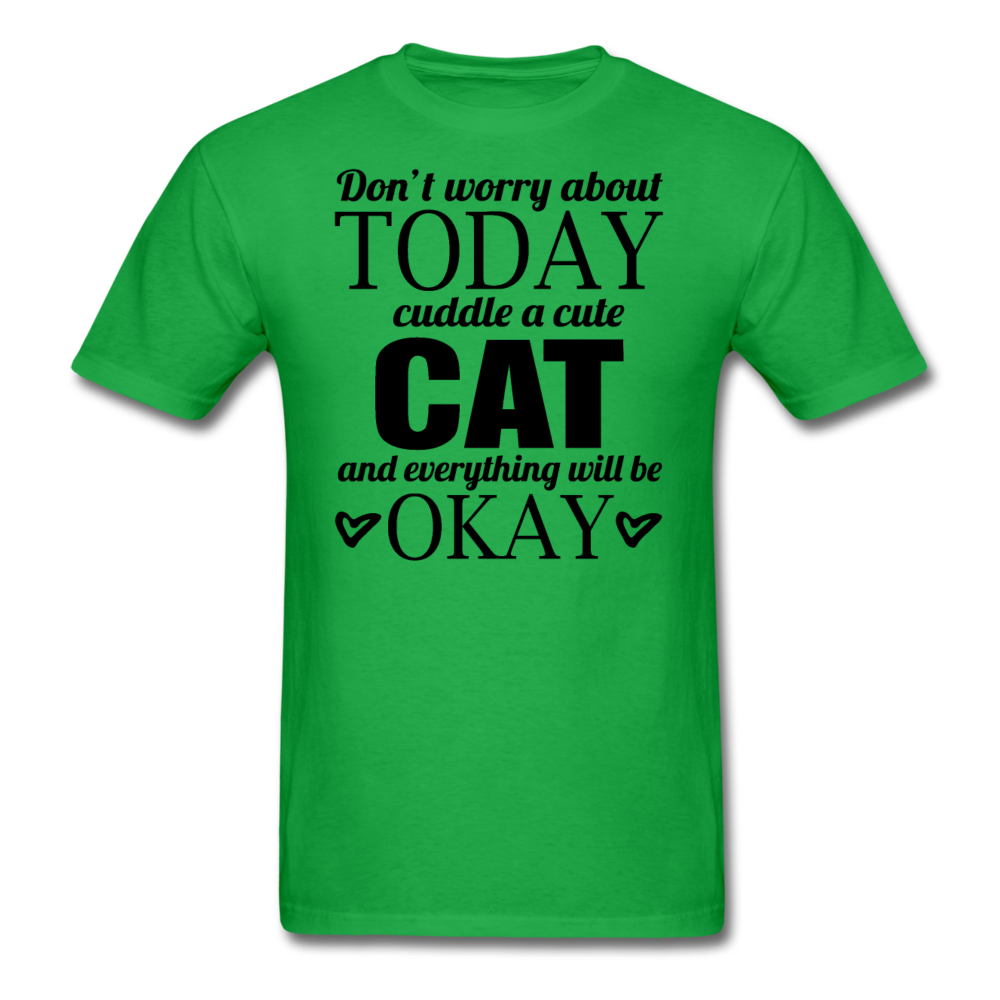 Cuddle A Cat - Unisex Classic T-Shirt - bright green