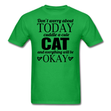 Cuddle A Cat - Unisex Classic T-Shirt - bright green