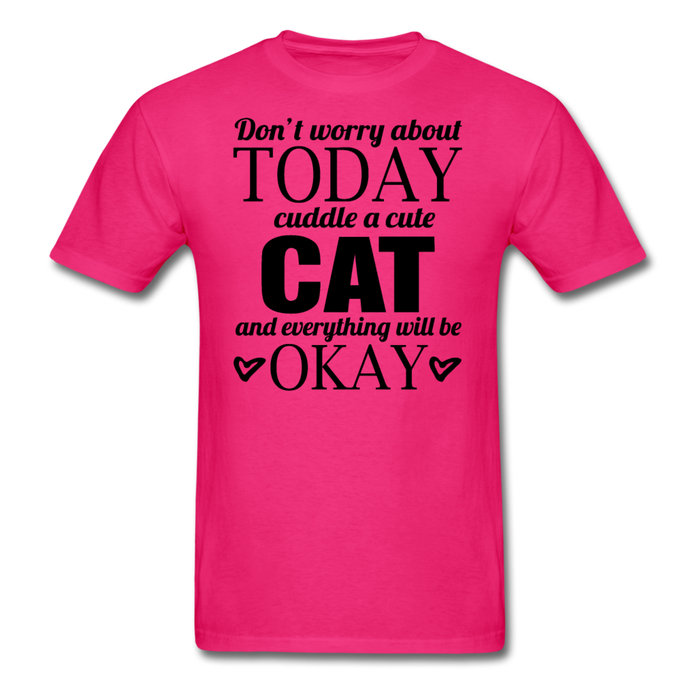 Cuddle A Cat - Unisex Classic T-Shirt - fuchsia