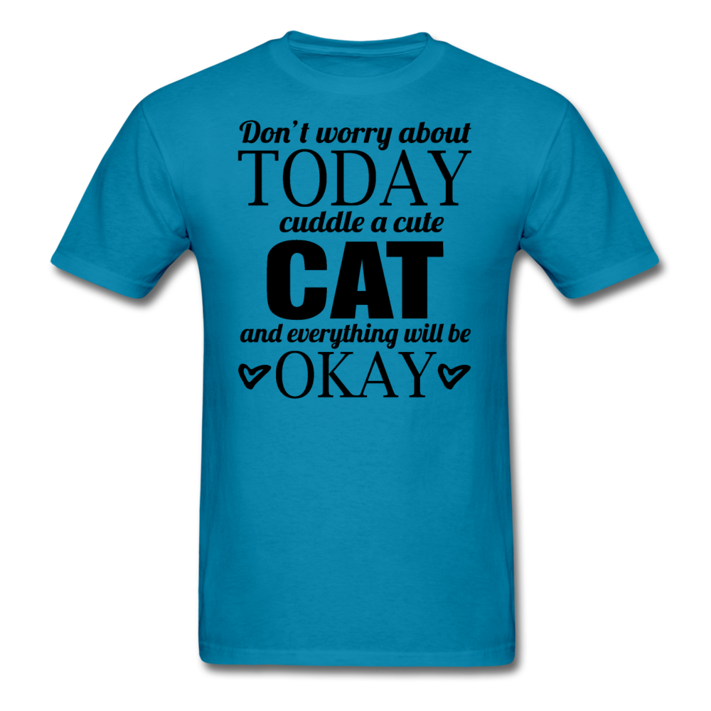 Cuddle A Cat - Unisex Classic T-Shirt - turquoise