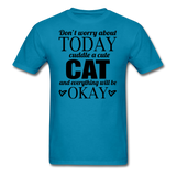 Cuddle A Cat - Unisex Classic T-Shirt - turquoise