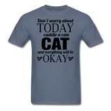 Cuddle A Cat - Unisex Classic T-Shirt - denim