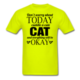 Cuddle A Cat - Unisex Classic T-Shirt - safety green