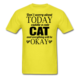 Cuddle A Cat - Unisex Classic T-Shirt - yellow