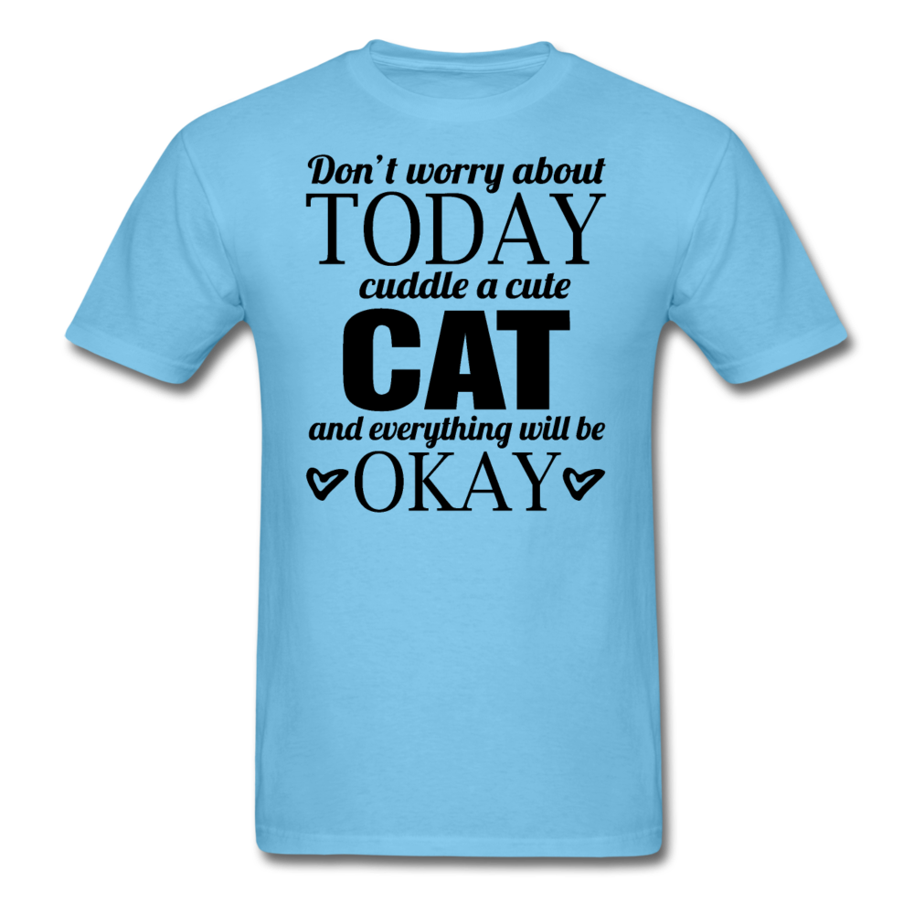 Cuddle A Cat - Unisex Classic T-Shirt - aquatic blue