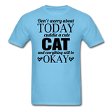 Cuddle A Cat - Unisex Classic T-Shirt - aquatic blue
