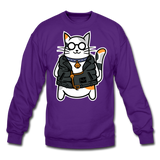 Cool Cat - Crewneck Sweatshirt - purple