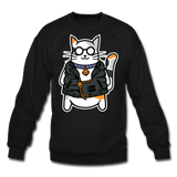 Cool Cat - Crewneck Sweatshirt - black