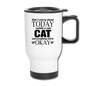 Cuddle A Cat - Travel Mug - white