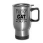 Cuddle A Cat - Travel Mug - silver