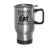 Cuddle A Cat - Travel Mug - silver