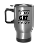 Cuddle A Cat - Travel Mug - silver