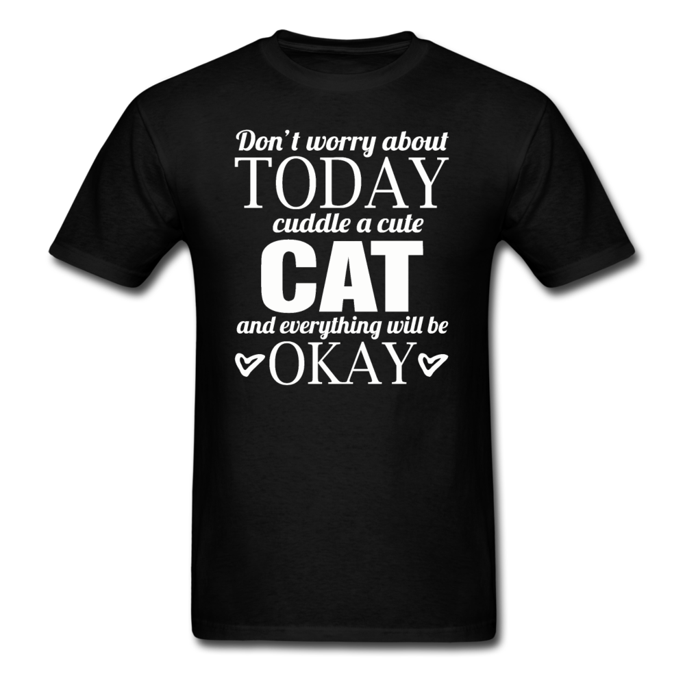 Cuddle A Cat - White - Unisex Classic T-Shirt - black