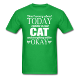 Cuddle A Cat - White - Unisex Classic T-Shirt - bright green