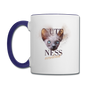 Cuteness Overload - Contrast Coffee Mug - white/cobalt blue