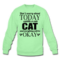 Cuddle A Cat - Crewneck Sweatshirt - lime