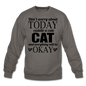 Cuddle A Cat - Crewneck Sweatshirt - asphalt gray