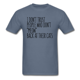 Meow Back - Black - Unisex Classic T-Shirt - denim
