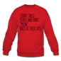 Meow Back - Black - Crewneck Sweatshirt - red