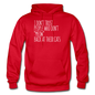 Meow Back - White - Gildan Heavy Blend Adult Hoodie - red