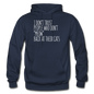 Meow Back - White - Gildan Heavy Blend Adult Hoodie - navy