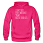 Meow Back - White - Gildan Heavy Blend Adult Hoodie - fuchsia