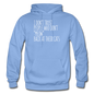 Meow Back - White - Gildan Heavy Blend Adult Hoodie - carolina blue