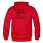 Meow Back - Black - Gildan Heavy Blend Adult Hoodie - red