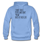 Meow Back - Black - Gildan Heavy Blend Adult Hoodie - carolina blue