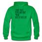 Meow Back - Black - Gildan Heavy Blend Adult Hoodie - kelly green