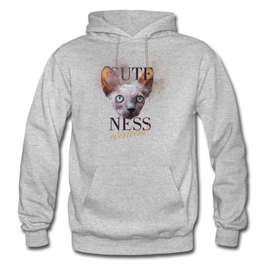 Cuteness Overload - Gildan Heavy Blend Adult Hoodie - heather gray