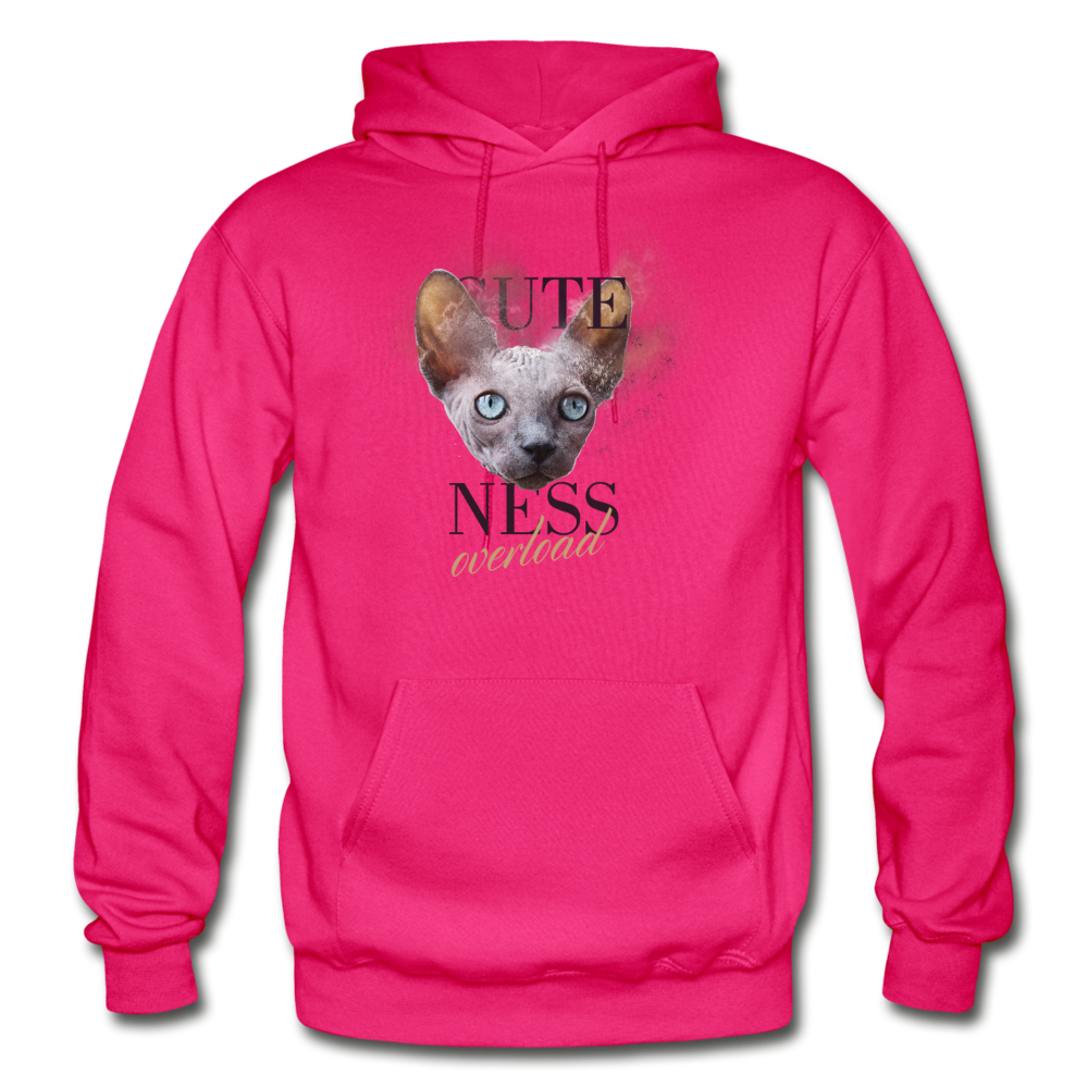 Cuteness Overload - Gildan Heavy Blend Adult Hoodie - fuchsia