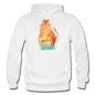 Eco Cat - Gildan Heavy Blend Adult Hoodie - white