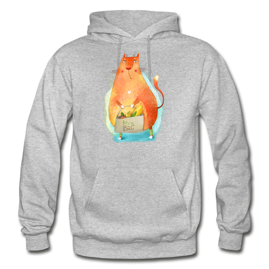 Eco Cat - Gildan Heavy Blend Adult Hoodie - heather gray