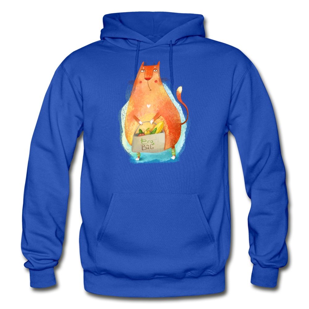 Eco Cat - Gildan Heavy Blend Adult Hoodie - royal blue